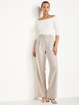 Pantalón Talle Alto con Cintura Elástica