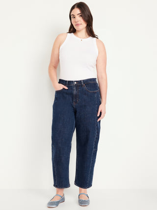 Jeans Talle Alto Corte Barrel