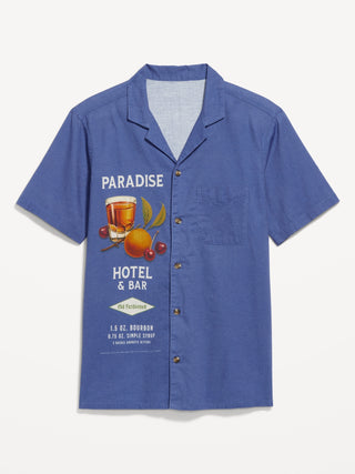 Camisa Manga Corta con Gráfico Delantero