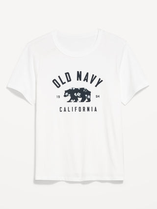 Camiseta Manga Corta con Logo de Algodón