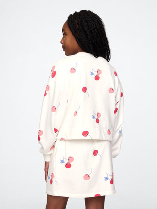 Sudadera Cuello Redondo Estampado, Niña