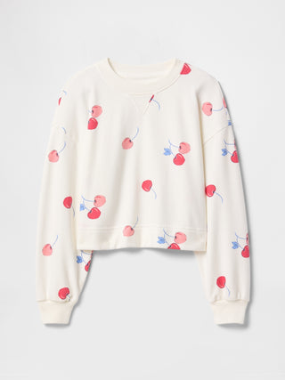 Sudadera Cuello Redondo Estampado, Niña