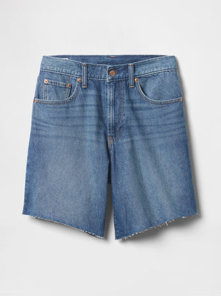 Bermuda Denim Talle Medio con Bolsillos