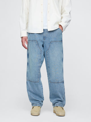 Jeans Rectos Talle Medios con Bolsillos