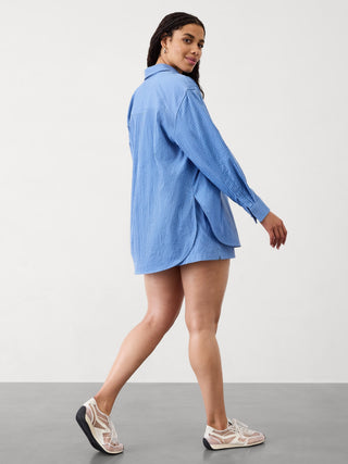 Camisa Manga Larga con Bolsillo