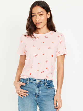 Camiseta Manga Corta con Gráfico, Niña