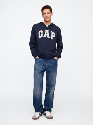 Sudadera con Zipper y Logo