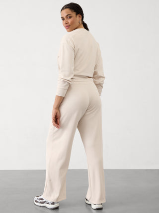 Pantalón Recto Talle Medio con Bolsillos