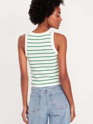 Camiseta Ajustada con Estampado de Rayas