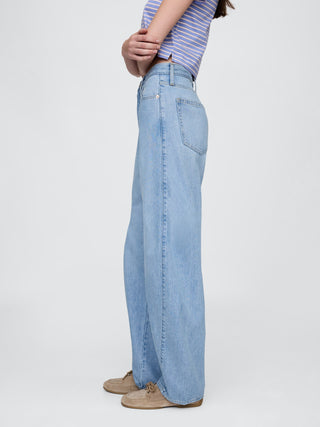 Jeans Corte Barrel Talle Alto