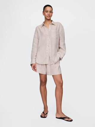 Short Talle Alto con Detalle Plisado
