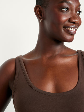 Camiseta con Tirantes Anchos de Algodón