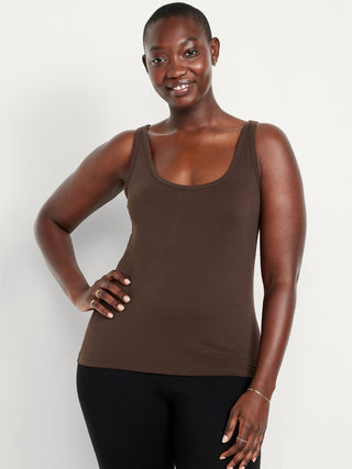 Camiseta con Tirantes Anchos de Algodón