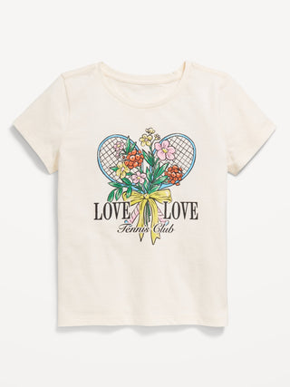 Camiseta Manga Corta con Gráfico, Niña