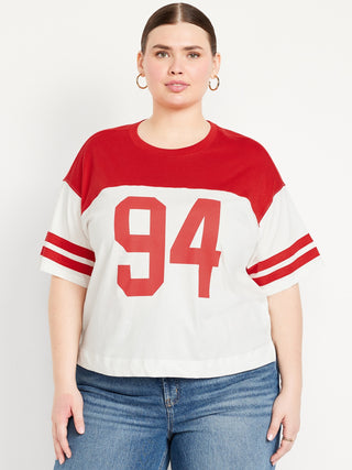 Camiseta Manga Corta con Estampado de Rayas