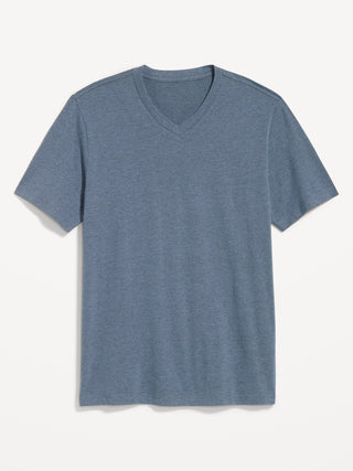 Camiseta Manga Corta Cuello V de Algodón