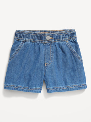 Short Denim con Cintura Elástica, Bebé