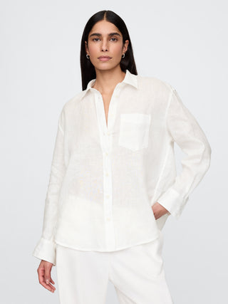 Camisa Manga Larga de Lino
