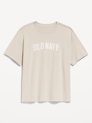 Camiseta Manga Corta con Logo de Algodón