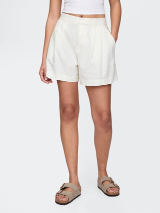 Short Talle Alto con Detalle Plisado