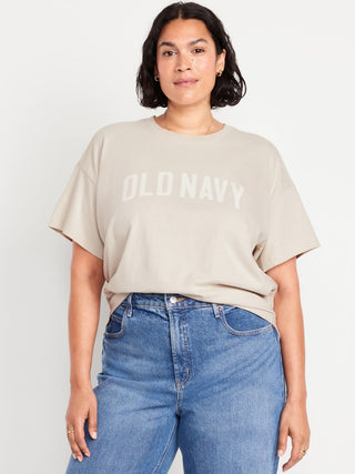 Camiseta Manga Corta con Logo de Algodón