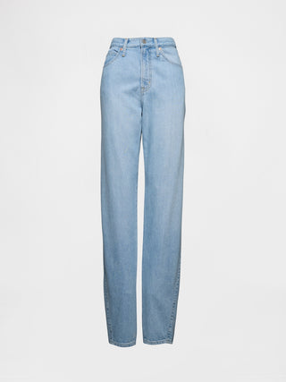 Jeans Corte Barrel Talle Alto