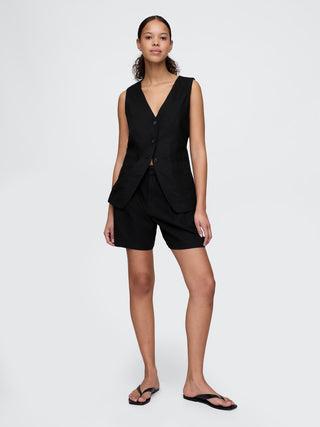 Short Talle Alto con Detalle Plisado