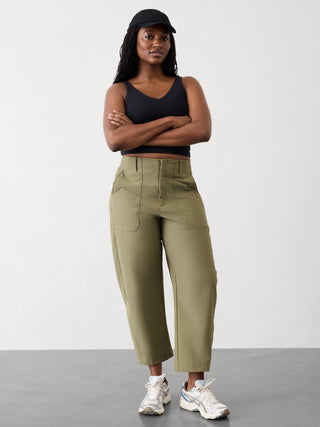 Pantalón Holgado Corte Barrel con Bolsillos