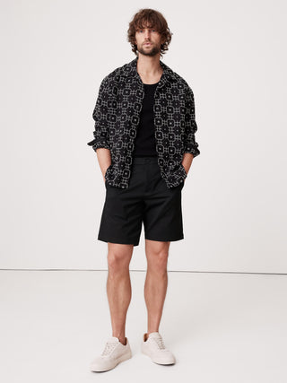 Short Largo 9" con Bolsillos de Algodón