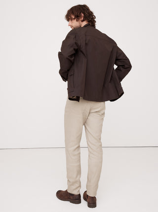 Pantalón Slim Fit con Bolsillos de Lino