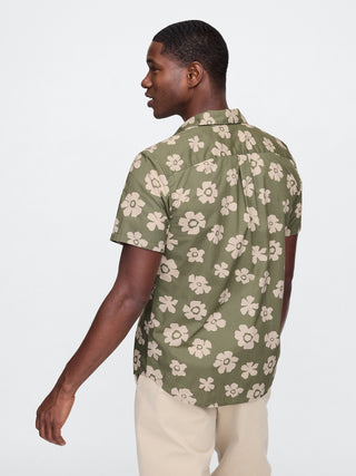 Camisa Manga Corta con Estampado Floral