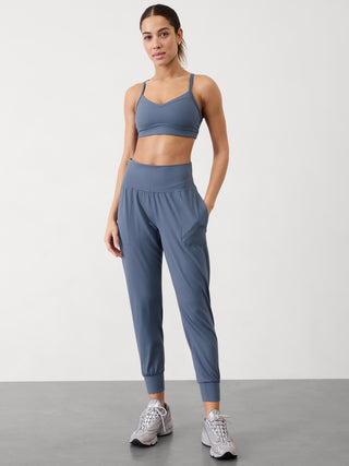 Salutation Pantalón Deportivo Talle Alto con Bolsillos