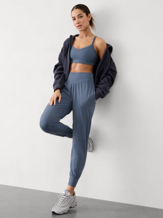 Salutation Pantalón Deportivo Talle Alto con Bolsillos