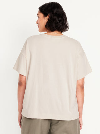 Camiseta Manga Corta con Gráfico de Algodón