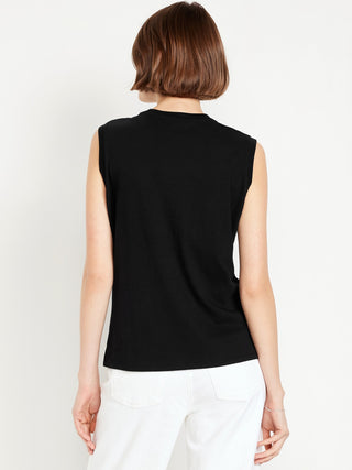 Camiseta sin Mangas Cuello Redondo