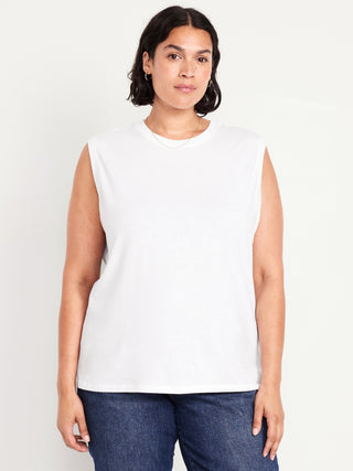 Camiseta sin Mangas Cuello Redondo