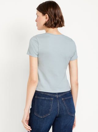 Camiseta Manga Corta Acanalada