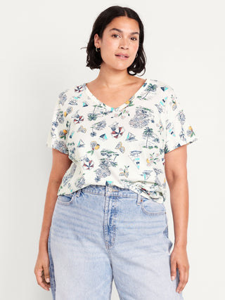 Camiseta Manga Corta Cuello V