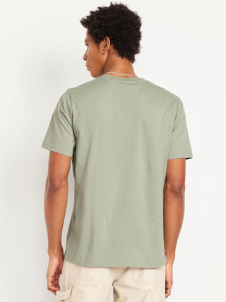 Camiseta Manga Corta Cuello Redondo de Algodón