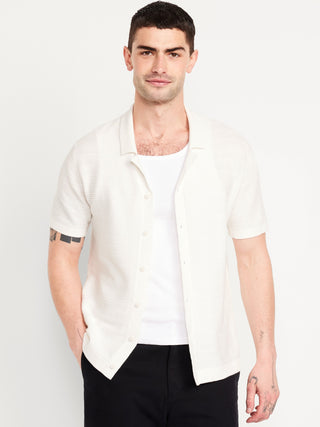 Camisa Manga Corta con Detalle Botones