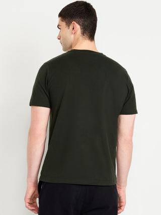 Camiseta Manga Corta Cuello Redondo de Algodón
