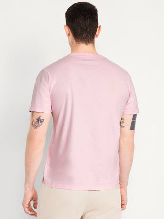 Camiseta Manga Corta Cuello Redondo de Algodón