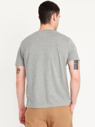 Camiseta Manga Corta Cuello V de Algodón