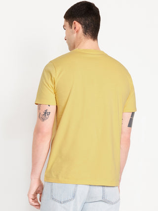 Camiseta Manga Corta Cuello Redondo de Algodón