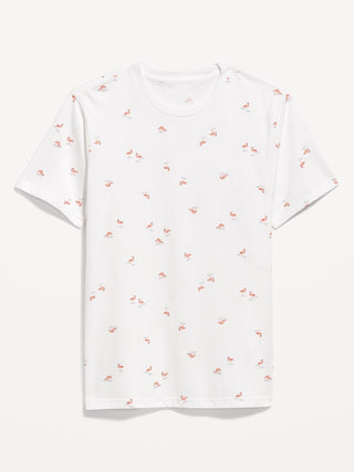 Camiseta Manga Corta de Algodón con Estampado.