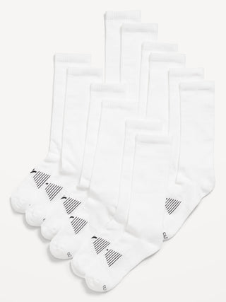 6-Pack Athletic Crew Socks for Men.