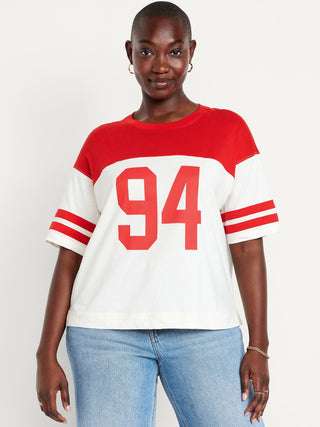 Camiseta Manga Corta con Estampado de Rayas