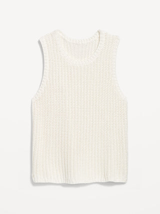 Blusa sin Mangas Tejido con Textura