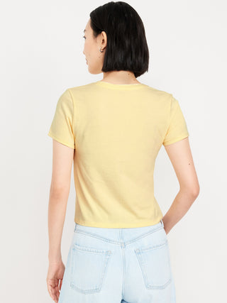 Camiseta Manga Corta Acanalada