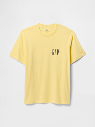 Camiseta Manga Corta con Logo de Algodón